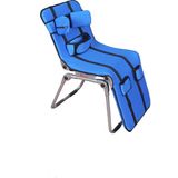 Bir Ortopedi Engelli Oturma Yıkama Ve Banyo Sandalyesi (Şezlong)(135x50) - Mavi