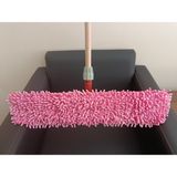 Bir Sürü Eşya 60 cm Makarna Mop Paspas Temizlik Takımı Makarna Mop Bezi + Palet Tutma Aparatı + Ahşap Sap
