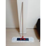 Bir Sürü Eşya 80 cm Paletli Mop Paspas Takımı Hastane ve Işyeri Temizliği Için Geniş Temizleme Yüzeyi - Beyaz