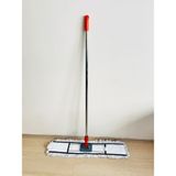 Bir Sürü Eşya Pak Market 80 cm Metal Krom Saplı Telli Mop Paspas Takımı Hastane ve Işyeri Temizliği Için Geniş Temizleme Yüzeyi Toz Toplamaya Yardımcı - Beyaz - Açık Gri