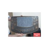 Bir Sürü Eşya Pak Market Kapı Önü Bina Önü Giriş Paspası Daire Giriş Kapısı Balkon Kapısı Paspası- 64 cm x 39 cm (Bakır)