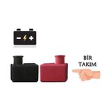 Bir Takım Akü Kutup Başı Koruma Lastiği + - Muhafaza Kapak