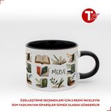 Bir Tasarım Kitaplı Isimli Sweet Fincan - Siyah