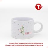 Bir Tasarım Kokina Çiçeği Isimli Sweet Fincan - Beyaz