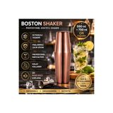 Biradlı Boston Shaker Çelik 550/750 ml | Profesyonel Kokteyl Shaker | Rose Gold Bar Shaker