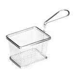 Biradlı BRD-YQ-03 Kare Tek Kulplu 10x7,5x7,5 cm Patates Sunum