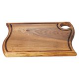 Biradlı GRV-1882 35x25 cm Ceviz Asimetrik Steak Tahta