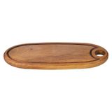 Biradlı GRV-1886 40X15 cm Ceviz Pide Sunum Tahtası