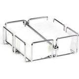 Biradlı Metal Kare Peçetelik 19 x 19 x 6 cm