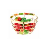Biradlı Tel Meyvelik Altın Ø23*14 Cm