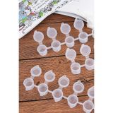 BİRBEYSTORE Akrilik Boya Kutusu Boş Boya kutusu 4 ML Plastik (6) Göz (1) Set Kapaklı Saklama Kutusu