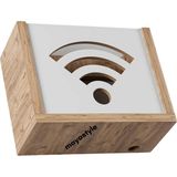 BirbeyStore Modem Saklama Kutusu - Kahverengi