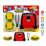 Bircan Oyuncak Oyuncak Ekmek Kızartma Makinesi Seti – Toaster Oyun Seti | 6 Parça Mutfak Oyuncağı