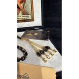 BİRCAN TASARIM Golden Rosary Premium Aslanlı Kutulu Kişiye Özel Resim, Yazı, İsim, Püsküle Harf İşlemeli Altın Parçacıklı Hediyelik Tesbih.
