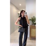 BİRCANÇİL Balle Siyah Fırfırlı Bluz
