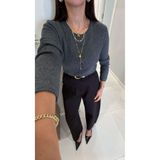 BİRCANÇİL Wotte Füme Basic Uzun Kollu Hırka