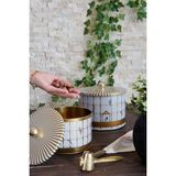 Bird Cage Desenli Metal Saklama Kabı Seti - 2'li Set (1,3 Lt - 2,9 Lt) ERB53T7
