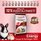 Bird Food Energy Tavşan & Kemirgen Yemi 500 G - 12 Adet