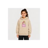 Birdirbir Kız Çocuk Çiçekli Sincap Baskılı Kanguru Cepli Kapşonlu Sweatshirt