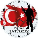 Biresimden Askere Hediye Isimli Ofis Duvar Saati