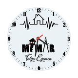Biresimden Mimara Hediye Isimli Cam Duvar Saati
