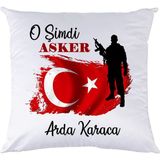 Biresimden O Şimdi Asker Hediyesi İsimli Yastık