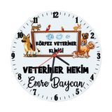 Biresimden Veterinere Hediye Isimli Klinik Duvar Saati