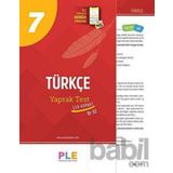 Birey PLE 7. Sınıf Türkçe 32 Yaprak Test Birey Yayınları