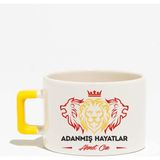 Birhatıra Adanmış Hayatlar Nescafe Kupa (isimli) - Beyaz - Sarı - 200 ml