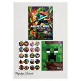 birikiyedi 2 Adet Minecraft Boyama Kitabı (BOYAMA , STİCKER , ARKA KAPAK MASKE)