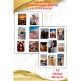Birikiyedi Aşk Hayal/yaratım Panosu -Dream Board Sticker Seti 2 Sayfa 15 Parça-Ajanda-Journal-Manifest - Çok Renkli