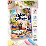 Birikiyedi Erkek Çocuklar Için Ödev Defterim – Günlük Ödev Takip ve Ders Planlama Defteri, A5 Tel Spiralli/ince Kapak