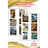 Birikiyedi Ev ve Para Hayal/yaratım Panosu -Dream Board Sticker Seti 2 Sayfa 12 Parça-Ajanda-Journal-Manifest - Çok Renkli