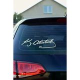 Birim Matbaa brmata Atatürk Imza Folyo Sticker Oto Sticker Araba Sticker Modifiye Tuning Çıkartma Cam Sticker 25X6,8Cm