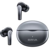 Biriva T62 Bluetooth 6.0 Oyun Modlu Kablosuz Kulaklık Enc Gürültü Engelleme, Yüksek Ses Performansı - Siyah