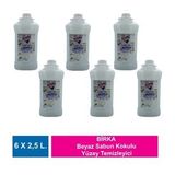 Birka Beyaz Sabun Kokulu Yüzey Temizleyici 6 Adet X 2,5 L.
