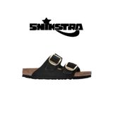 Birkenstock Arizona Big Buckle Lenb Kadın Siyah Terlik