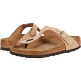 Birkenstock Arizona Big Buckle NU 1024064 Sandcastle Bej Nubuk Deri Kadın Çift Bantlı Terlik