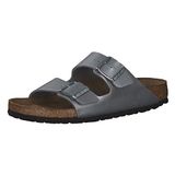 Birkenstock Arizona Birko Flor Nubuk Gümüş Unisex Terlik