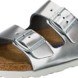 Birkenstock Arizona SFB Gümüş Kadın Deri Terlik