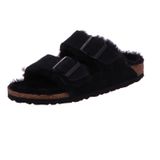 Birkenstock -Birkenstock Arizona Kürk 752663 Siyah Siyah Terlik Kaidaşık Kadın Tokalar Yün 37 37 EU
