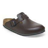 Birkenstock Boston Pro kadın erkek ev terliği, deri terlik, terlik, EN ISO 20347:2043 sertifikalı, tıp, gastronomi ve servis için profesyonel ayakkabı, Java, 41 EU Schmal