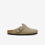 Birkenstock Boston TEX 1033154 Faded Khaki Haki Birko-Flor Nubuk Unisex Kapalı Terlik