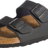 Birkenstock Classic Arizona deri üniseks yetişkin terliği, Siyah, 42 EU Dar