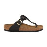 Birkenstock Gizeh Flower Embellishment 1026693 Siyah Kadın Terlik