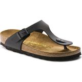 Birkenstock Gizeh Kadın Siyah Birko-Flor Deri Ortopedik Parmak Arası Terlik – Kaymaz Tabanlı, Yazlık Rahat Model - Black