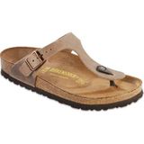 Birkenstock Gizeh LEOI 943811 Tobacco Brown Kahverengi Yağlı Nubuk Deri Unisex Parmak Arası Terlik