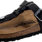 Birkenstock Gizeh Leoi Braided Parmakarası Siyah Kadın Terlik