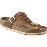 Birkenstock Gizeh Leoi Parmakarası Kahverengi Kadın Terlik