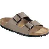 Birkenstock Gri Erkek Terlik Konforlu Kullanım İçin Düz Taban Tasarımı - 00Kahverengi